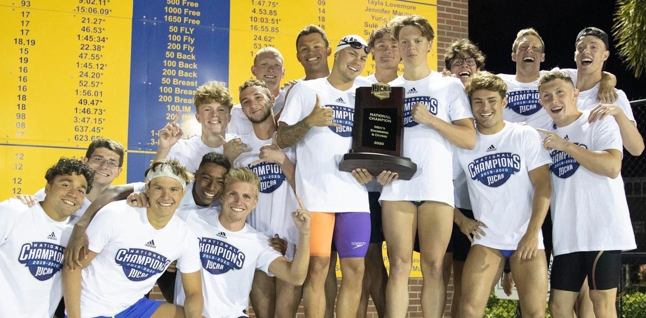 IRSC Male Swimming and Diving Name 2020 National Champions