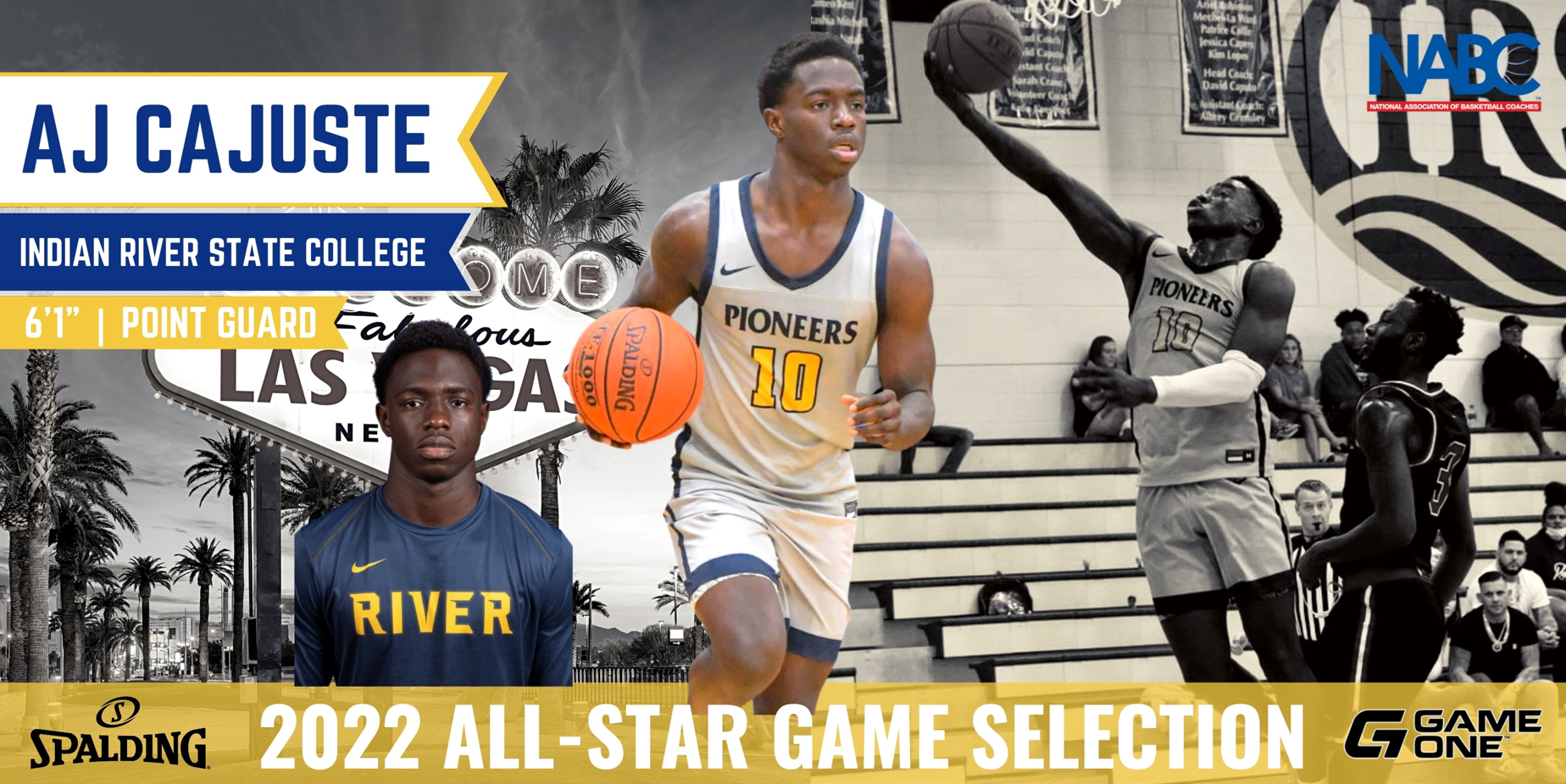 A. J. Cajuste Selected To The NJCAA Men’s Basketball Coaches Association All Star Game