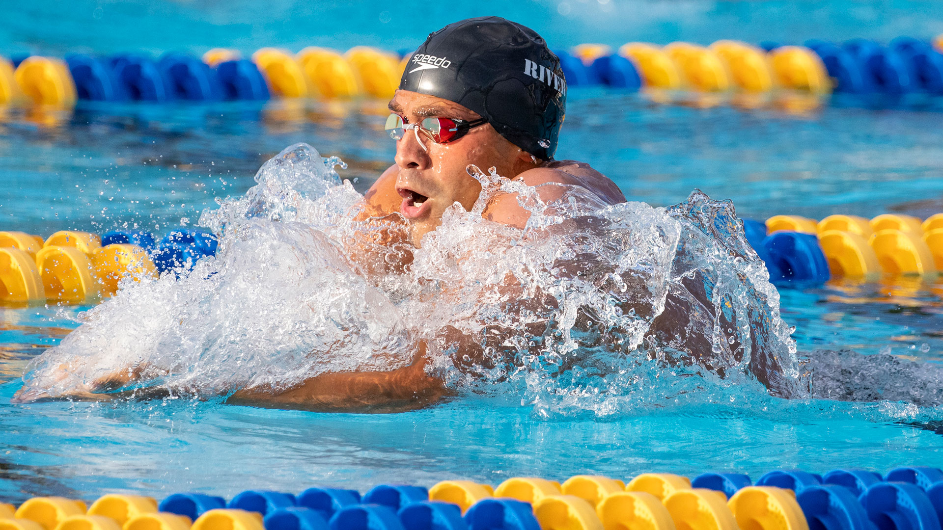 The 2021 NJCAA Swimming and Diving National Championships took place April 28 through May 1, at the Ann Wilder Aquatic Complex on the Indian River State College Massey Campus in Fort Pierce. Aramis Rivera wins the 200 Yard IM Wednesday, April 28.